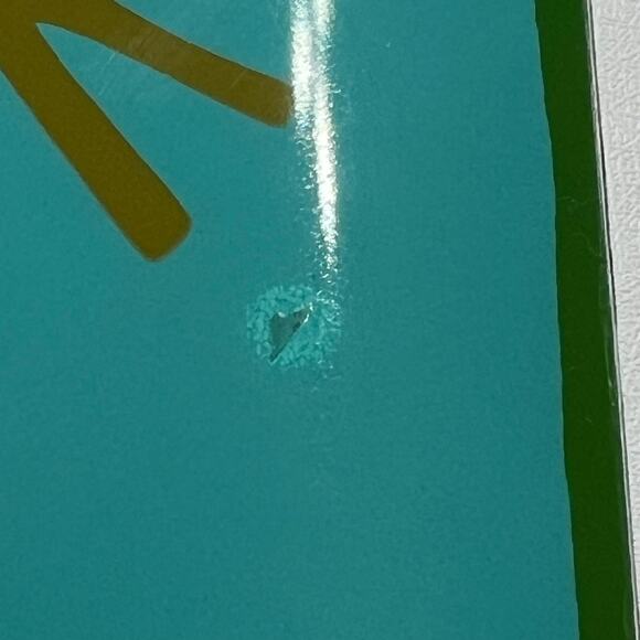 Mid Century Stotter Settings Blue Green Molded Plastic Hippo Serving Tray Op Art - Picture 9 of 13